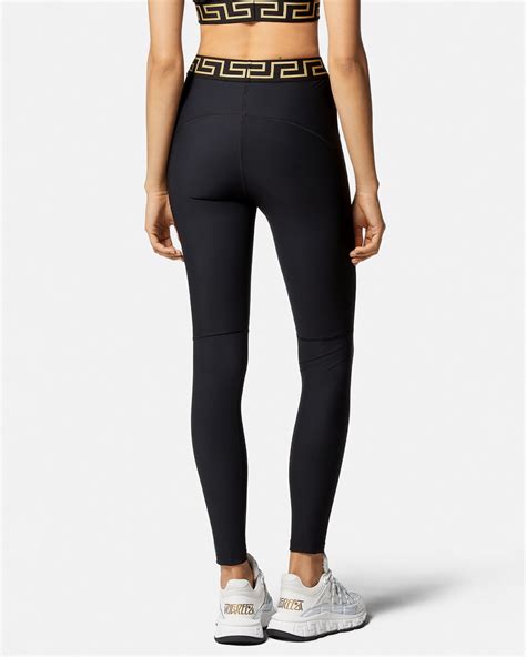 versace leggings set|Versace greca border leggings.